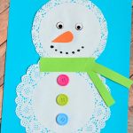 Paper Doily Crafts For Kids Doily Snowman Craft paper doily crafts for kids|getfuncraft.com