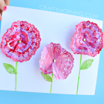 Paper Doily Crafts For Kids Doily Spring Flower Craft For Kids paper doily crafts for kids|getfuncraft.com