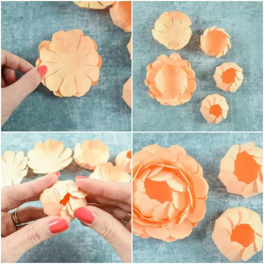 Paper Flower Craft Tutorial Peony Collage 3 1 paper flower craft tutorial |getfuncraft.com