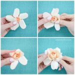 Paper Flower Craft Tutorial Small Rose Tutorial 2 paper flower craft tutorial |getfuncraft.com
