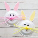 Paper Kids Crafts Easter Bunny Paper Plate Craft For Kids paper kids crafts|getfuncraft.com
