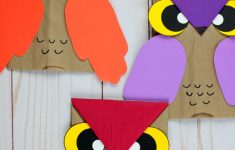 Paper Owl Crafts Paper Bag Owl Craft 8325 paper owl crafts|getfuncraft.com