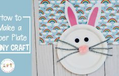 Paper Plate Bunny Craft Bunny Paper Plate Craft For Kids paper plate bunny craft|getfuncraft.com