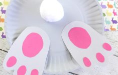 Paper Plate Bunny Craft Cute Bunny But Paper Plate Craft paper plate bunny craft|getfuncraft.com