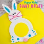 Paper Plate Bunny Craft Paper Plate Bunny Wreath Square paper plate bunny craft|getfuncraft.com
