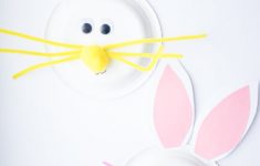 Paper Plate Bunny Craft Paper Plate Easter Bunny paper plate bunny craft|getfuncraft.com