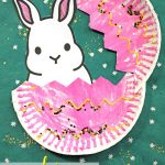 Paper Plate Bunny Craft Paper Plate Peeking Bunny Kid Craft paper plate bunny craft|getfuncraft.com