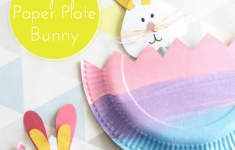 Paper Plate Bunny Craft Q paper plate bunny craft|getfuncraft.com