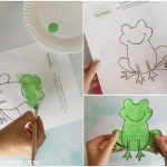 Paper Plate Frog Craft Frog Craft Free Printable paper plate frog craft|getfuncraft.com