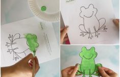 Paper Plate Frog Craft Frog Craft Free Printable paper plate frog craft|getfuncraft.com