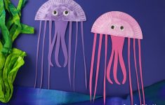 Paper Plate Octopus Craft Jellyfish Landscape paper plate octopus craft |getfuncraft.com