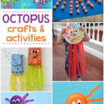 Paper Plate Octopus Craft Octopus Crafts paper plate octopus craft |getfuncraft.com
