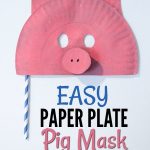 Paper Plate Pig Craft Easy Paper Plate Pig Mask paper plate pig craft|getfuncraft.com