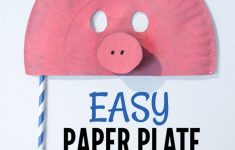 Paper Plate Pig Craft Easy Paper Plate Pig Mask paper plate pig craft|getfuncraft.com