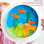 Paper Plate Preschool Crafts Goldfish Bowl 1 paper plate preschool crafts|getfuncraft.com