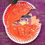 Paper Plate Thanksgiving Crafts Turkey Hiding In Pumpkin Kid Craft Gluedtomycrafts paper plate thanksgiving crafts|getfuncraft.com