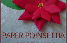 Paper Poinsettia Craft Paper Poinsettia Final paper poinsettia craft|getfuncraft.com