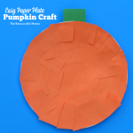 Paper Pumpkin Crafts Paper Plate Construction Paper Pumpkin paper pumpkin crafts|getfuncraft.com