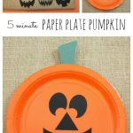Paper Pumpkin Crafts Paper Plate Jackolantern The Easiest Halloween Pumpkin Craft For Kids 8 paper pumpkin crafts|getfuncraft.com