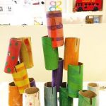 Paper Roll Craft Ideas Toddler Paper Roll Building paper roll craft ideas |getfuncraft.com