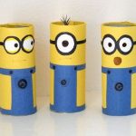 Paper Roll Craft Ideas Toilet Paper Minions paper roll craft ideas |getfuncraft.com