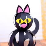 Paper Strips Craft Halloween Cat Craft With Paper Strips paper strips craft|getfuncraft.com