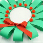 Paper Strips Craft Paper Plate Christmas Wreath Craft 3 Resized paper strips craft|getfuncraft.com