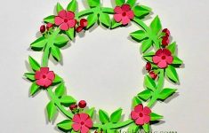 Paper Wreath Craft Diy Paper Flowers Wreath paper wreath craft|getfuncraft.com