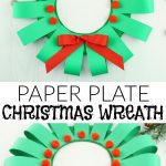 Paper Wreath Craft Paper Plate Christmas Wreath Craft Pin paper wreath craft|getfuncraft.com