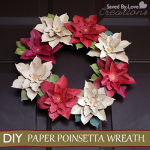 Paper Wreath Craft Paperpoinsettawreathdiy paper wreath craft|getfuncraft.com