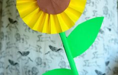 Papercraft Flowers For Kids  Sunflower Paper Craft Idea Easy Peasy And Fun
