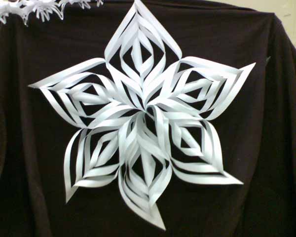 Papercrafts Ideas For Kids Recycling Paper And Making Snowflakes Winter Craft Ideas