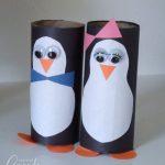 Penguin Paper Crafts Cardboard Tube Penguins V2 penguin paper crafts|getfuncraft.com