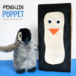 Penguin Paper Crafts Paper Bag Penguin Puppet penguin paper crafts|getfuncraft.com