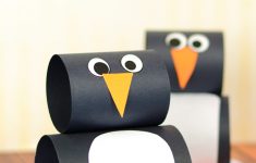 Penguin Paper Crafts Paper Penguin Craft For Kids Simple Paper Craft Winter Idea For Kids To Make penguin paper crafts|getfuncraft.com