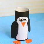 Penguin Paper Crafts Paper Roll Penguin Craft For Kids penguin paper crafts|getfuncraft.com