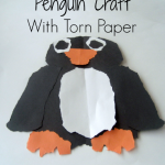 Penguin Paper Crafts Penguin Craft With Torn Paper Title penguin paper crafts|getfuncraft.com