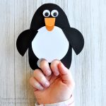 Penguin Paper Crafts Penguin Finger Puppet Craft penguin paper crafts|getfuncraft.com