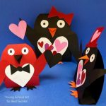Penguin Paper Crafts Valentines Penguins 600x593 penguin paper crafts|getfuncraft.com