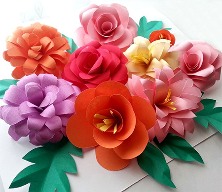 Pretty Craft Paper Home Dzine Crafts Use Coloured Card To Make Fun Flowers