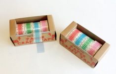 Pretty Craft Paper Washicraft Paper Tape With Cutter In A Set Of 4 Pretty Coloured Checked Designs