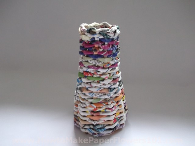 Recycle Paper Craft 75 How To Make A Recycled Paper Vase