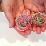 Rolled Paper Craft Rolled Paper Flower rolled paper craft|getfuncraft.com