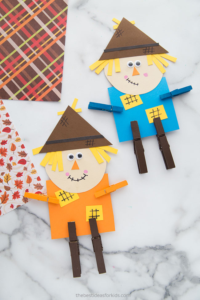 Scarecrow Paper Craft Scarecrow Craft With Free Printable Template The Best