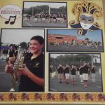 School Scrapbook Layouts High School Marching Band Layout Page 11