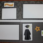 Scrapbook Double Page Layouts Ideas You Can Apply Graduation 12 X 12 Premade Scrapbook Layout Graduation Etsy