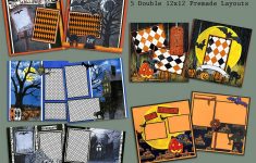 Scrapbook Double Page Layouts Ideas You Can Apply Hallows Eve Scrapbook Set 5 Double Page Layouts 89108 En
