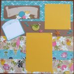 Scrapbook Double Page Layouts Ideas You Can Apply The Sea Beach 12x12 Double Page Scrapbook Layout Etsy