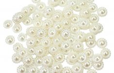 Scrapbook Embellishment DIY with Materials around You 2019 Ivory Flower Pearl Beads Cabochon Flatback Scrapbooking