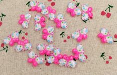 Scrapbook Embellishment DIY with Materials around You 50 Pieces Resin Flat Back Flatback Cabochon Kawaii Pink Butterfly